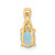 14K Oval Blue Topaz and Diamond Pendant - PM-4CB7A31E-2158