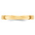 10k Yellow Gold 3mm Beveled Edge Comfort Fit Wedding Band Size 12