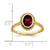 14k Oval Garnet Ring