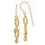 14K Oval Link Dangle Earrings