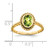 14k Oval Peridot Ring
