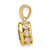 14k Oval Sapphire and Diamond Pendant