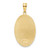 14K Oval with Engraveable Center Charm