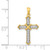 14k Passion Diamond Cross Pendant