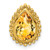 14k Pear Citrine Chain Slide
