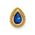 14k Pear Sapphire Chain Slide