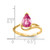 14k Pear Shaped Pink Tourmaline Ring