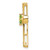 14k Peridot and Diamond Cross Chain Slide