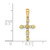 14k Peridot and Diamond Cross Pendant