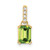 14K Peridot and Diamond Pendant - PM-423F7382-4252