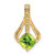 14k Peridot and Diamond Pendant - PM-B4B50573-7650