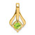 14k Peridot and Diamond Pendant - PM-B4B50573-7650