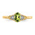 14k Peridot and Diamond Ring - XB-3EB2140E-4159