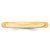 10k Yellow Gold 3mm Lightweight Comfort Fit Wedding Band Size 14