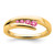 14k Pink Tourmaline 4-stone Ring