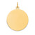 14k Plain .009 Gauge Circular Engravable Disc Charm - XM-CDD07A31-7411