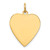 14k Plain .009 Gauge Engravable Heart Disc Charm - XM-22CD406A-1538