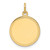 14k Plain .009 Gauge Engravable Round Disc Charm - XM-F052E0A6-7812