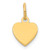 14k Plain .011 Gauge Engravable Heart Disc Charm - XM-44D0F3FD-2074