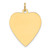 14k Plain .011 Gauge Engravable Heart Disc Charm - XM-E7EDBF84-5682
