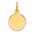 14k Plain .013 Gauge Circular Engravable Disc Charm - XM-A01CE283-4290