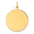 14k Plain .013 Gauge Circular Engravable Disc Charm - XM-A7281632-7232