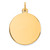 14k Plain .013 Gauge Circular Engravable Disc Charm - XM-C2A3BCE8-8588