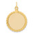 14k Plain .013 Gauge Circular Engravable Disc with Rope Charm - XM-087E7C6B-8491