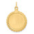 14k Plain .013 Gauge Circular Engravable Disc with Rope Charm - XM-087E7C6B-8491