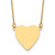 14k Plain .013 Gauge Heart Engravable Disc 18in Necklace - XM-939BAC30-7778