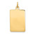 14k Plain .013 Gauge Rectangular Engravable Disc Charm - XM-9BB17365-1230