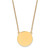 14k Plain .018 Gauge Circular Engravable Disc 18in Necklace - XM-09BD38D2-9349