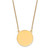 14k Plain .018 Gauge Circular Engravable Disc 18in Necklace - XM-E13A21D9-8171