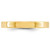 10k Yellow Gold 3mm Lightweight Flat Wedding Band Size 7