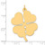 14k Plain .018 Gauge Engravable Clover Disc Charm - XM-BB646613-2167