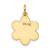 14k Plain .018 Gauge Engravable Flower Disc Charm - XM-293A0220-9309