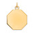 14k Plain .018 Gauge Engravable Octagonal Disc Charm - XM-552374EF-1103