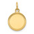 14k Plain .018 Gauge Engravable Round Disc Charm - XM-0BB22CD3-2951