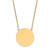 14k Plain .027 Gauge Circular Engravable Disc 18in Necklace - XM-119F1C85-6817