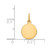 14k Plain .027 Gauge Circular Engravable Disc Charm - XM-F245E660-7885