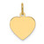 14k Plain .027 Gauge Engravable Heart Disc Charm - XM-BA56438B-1005