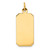 14k Plain .027 Gauge Engravable Rectangular Disc Charm - XM-BCCFCF54-1552
