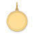 14k Plain .027 Gauge Engravable Round Disc Charm - XM-43AFC6A0-4483