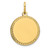 14k Plain .027 Gauge Engravable Round Disc Charm - XM-7FDD875E-1532