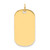 14k Plain .027 Gauge Engraveable Dog Tag Disc Charm - XM-BE320FB2-3929