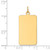 14k Plain .027 Gauge Rectangular Engravable Disc Charm - XM-DB5A6C9A-5589