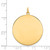 14k Plain .035 Gauge Circular Engravable Disc Charm - XM-A1248C5E-4654