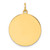 14k Plain .035 Gauge Circular Engravable Disc Charm - XM-DF8297C3-1330