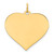 14k Plain .035 Gauge Engravable Heart Disc Charm - XM-F54492FC-2104