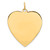 14k Plain .035 Gauge Engravable Heart Disc Charm - XM-FC897417-8277